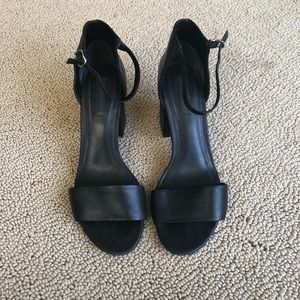 Alexander Wang black Abby heel sandals